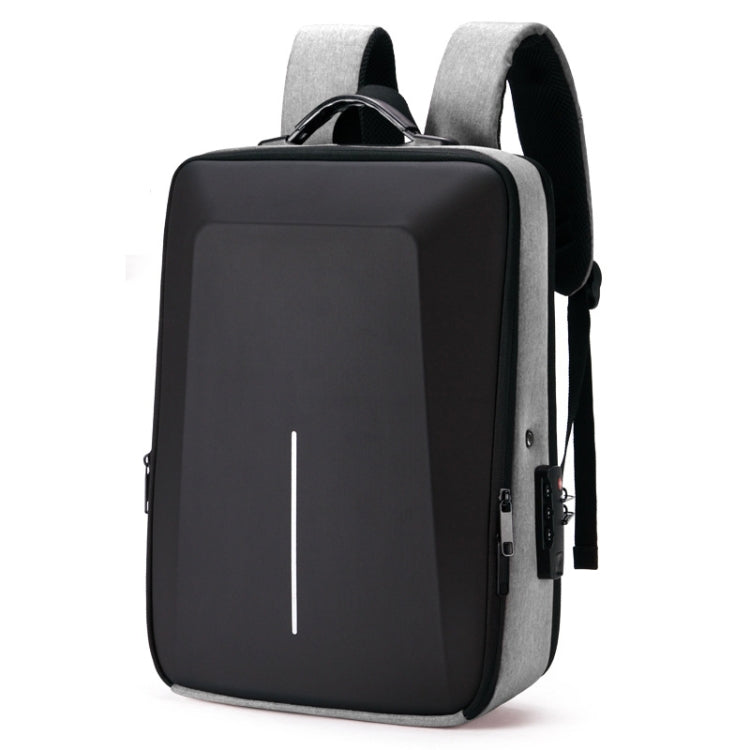 Men Business Shoulder USB External Interface Computer Bag, Color: 8001 Black