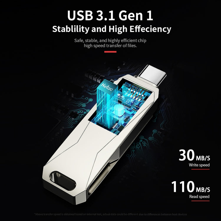 Netac U782C Type-C Dual Interface High-Speed Metal Computer USB Flash Drive