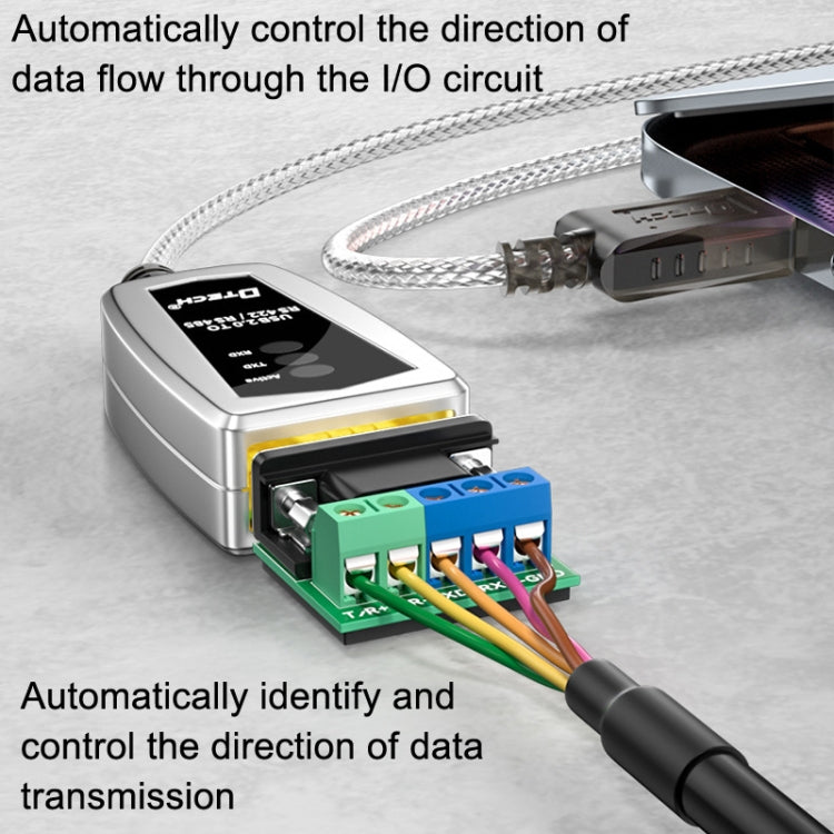 DTECH DT-5119 0.5m USB To RS485/422 Industrial Converter Serial Line Communication Adapter