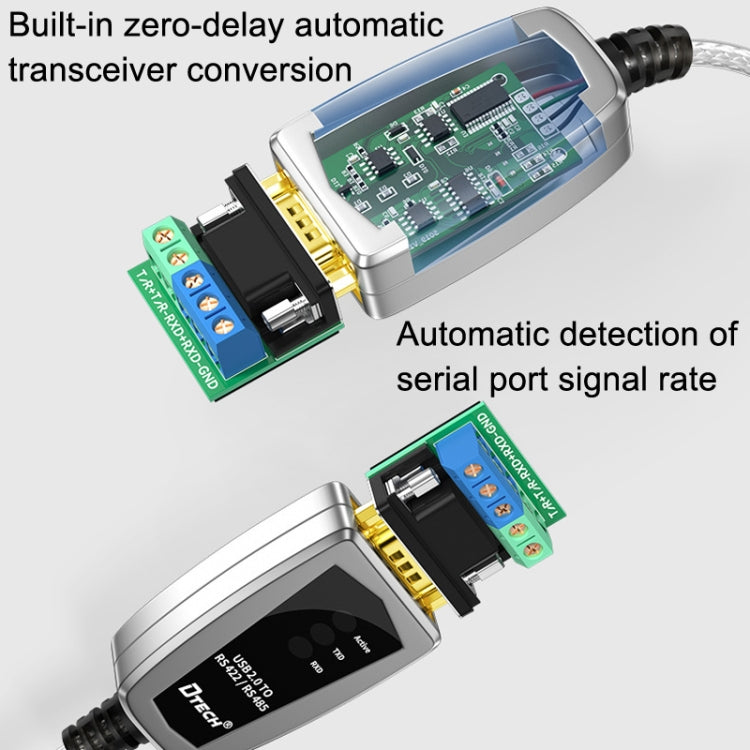 DTECH DT-5019 USB To RS485/422 Industrial Converter Serial Line Communication Adapter