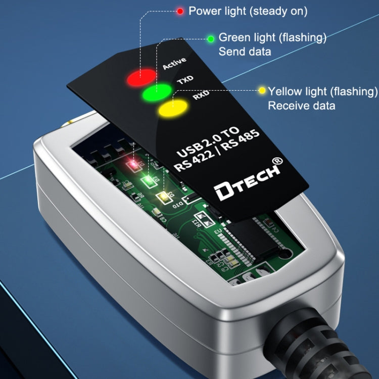 DTECH DT-5019 USB To RS485/422 Industrial Converter Serial Line Communication Adapter