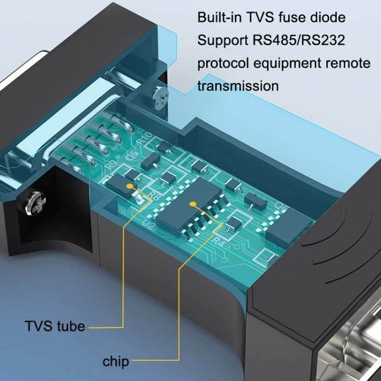 DTECH DT-9000 Passive Bidirectional RS232 To RS485 Serial Communication Protocol Module Converter