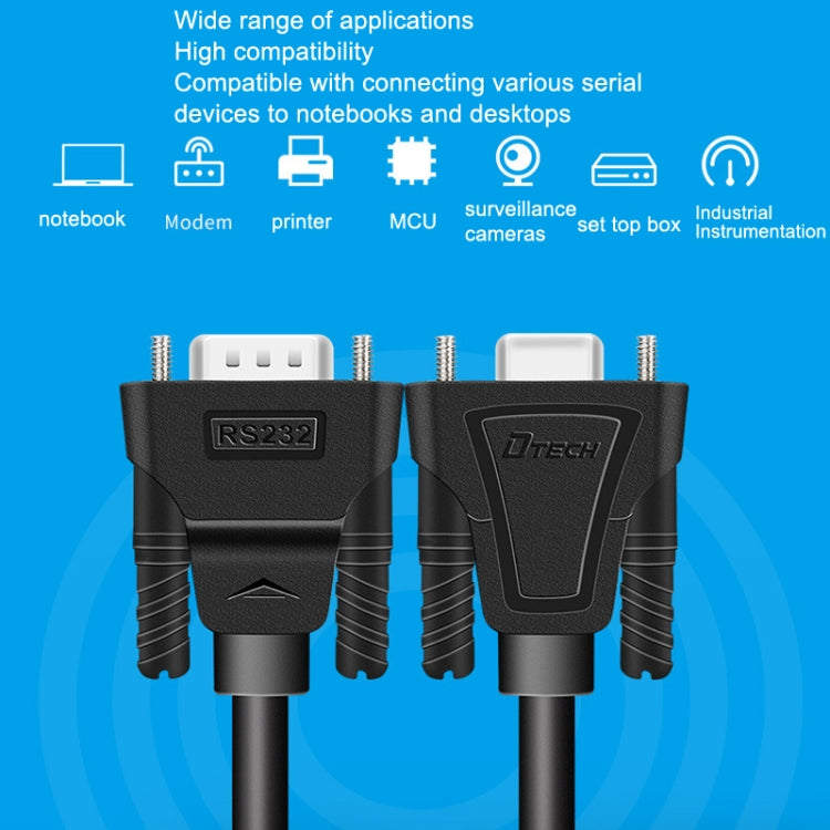 DTECH RS232 Serial Direct Line DB9 Extension Line