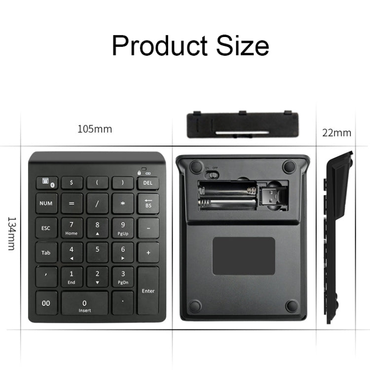 BT302 28 Keys Laptop Mini Wireless Keyboard, Spec: