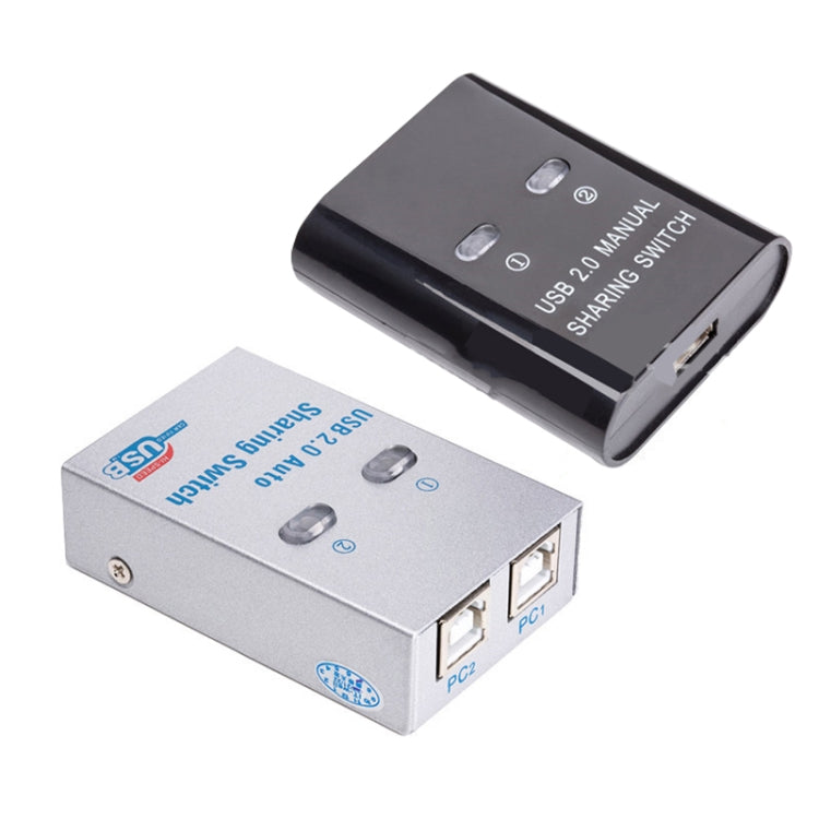 SW68 2 In 1 Switcher USB Manual Print Sharer, Color: Black