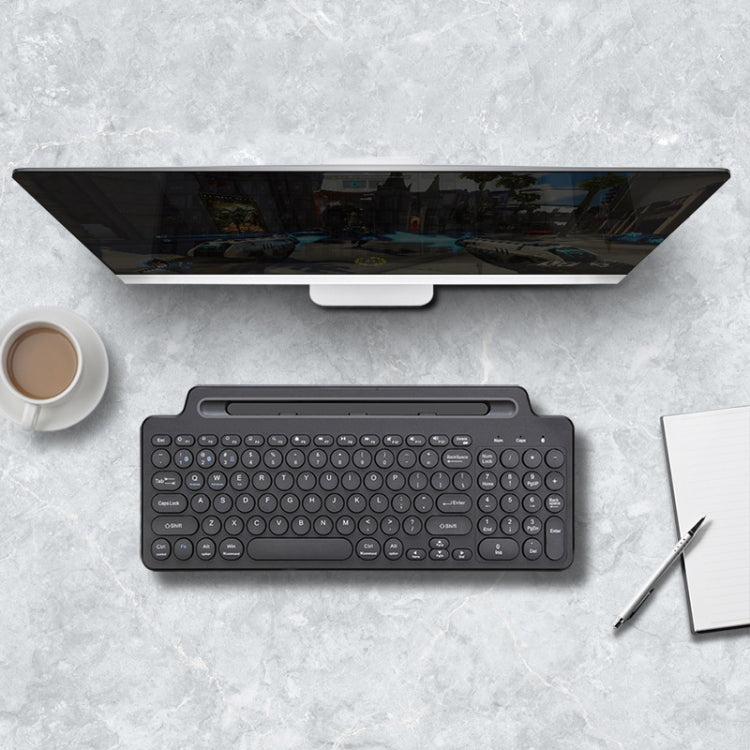 2.4G Bluetooth Wireless Keyboard With Card Slot Bracket