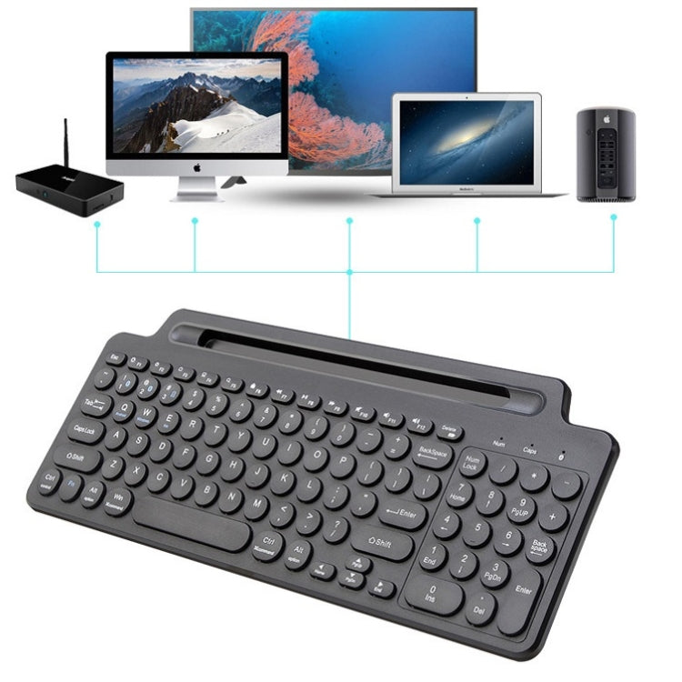 2.4G Bluetooth Wireless Keyboard With Card Slot Bracket