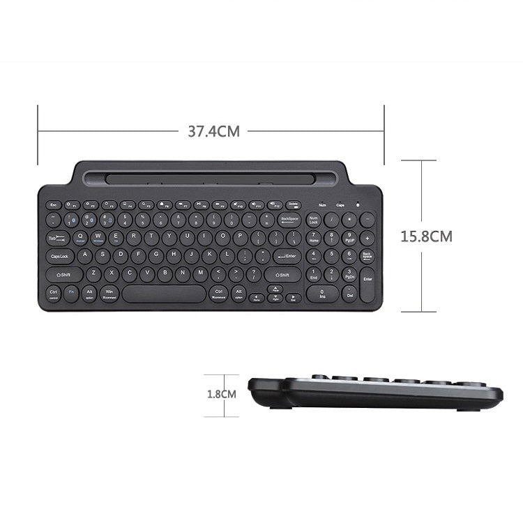 2.4G Bluetooth Wireless Keyboard With Card Slot Bracket