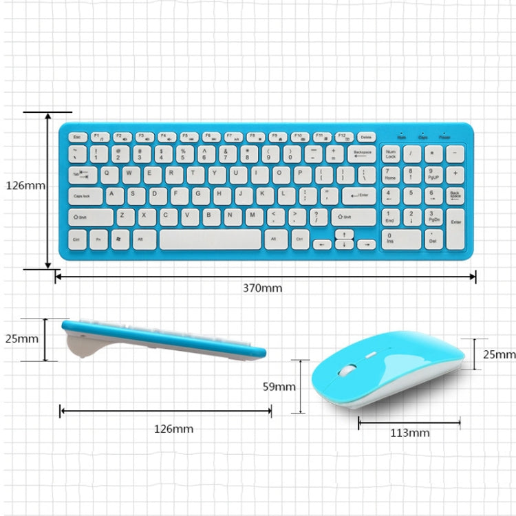 MLD-568 Office Gaming Mute Wireless Mouse Keyboard Set