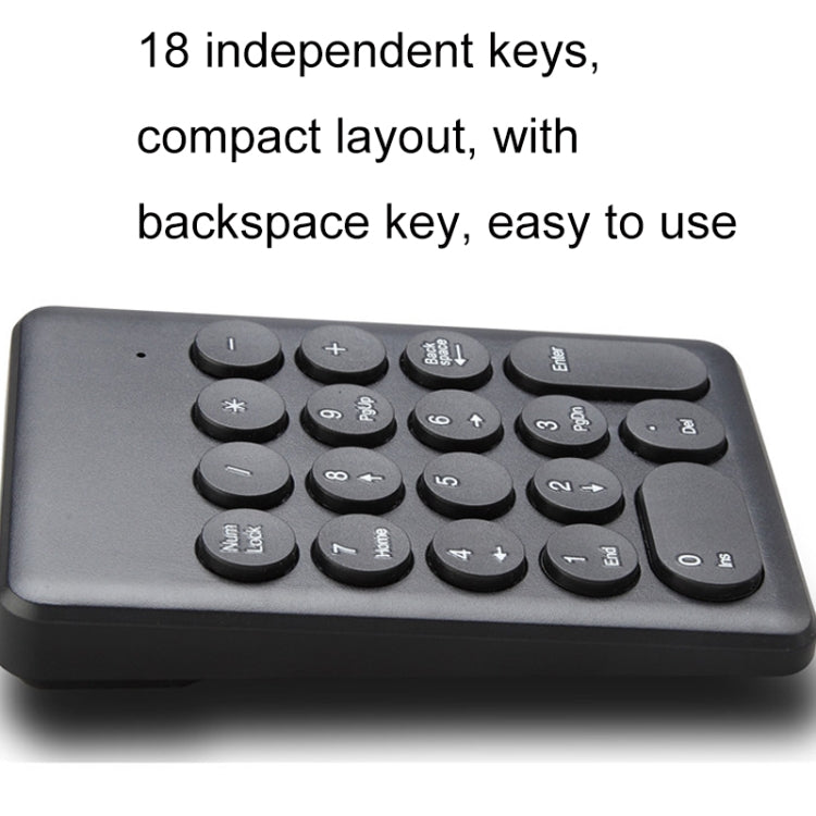 269 ??18 Keys Wireless Mini Numeric Keypad Accounting Bank Engineering Keypad