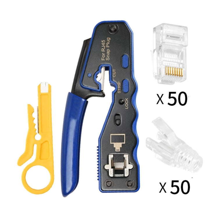 Rj45 8P Through-hole Connector Jacket Network Tool Wire Stripper Set