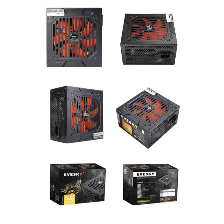 EVESKY  700WS  ATX 12V Computer Power Supply With 12cm Fan