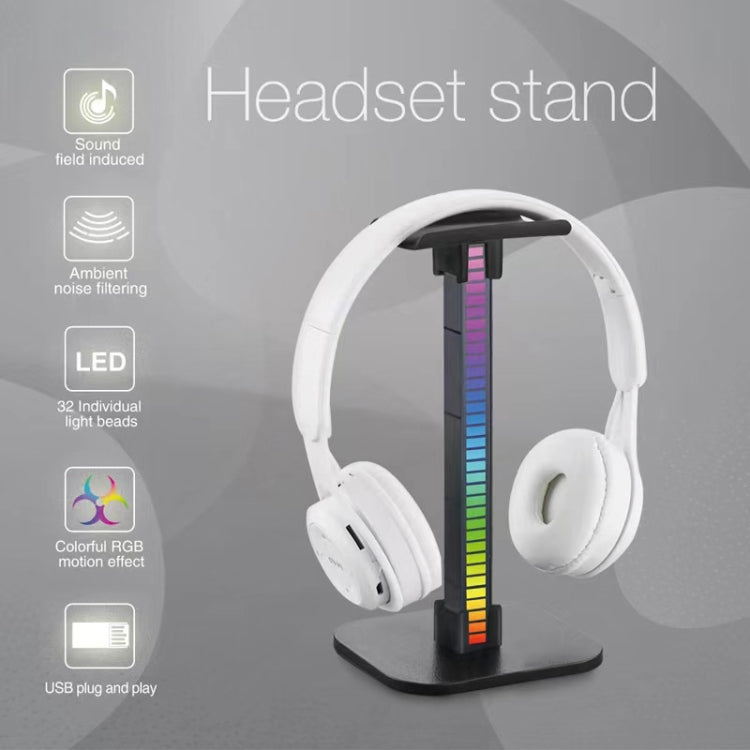 Ajazz Detachable RGB Glowing Game Headset Stand USB Pickup Lamp, Style: