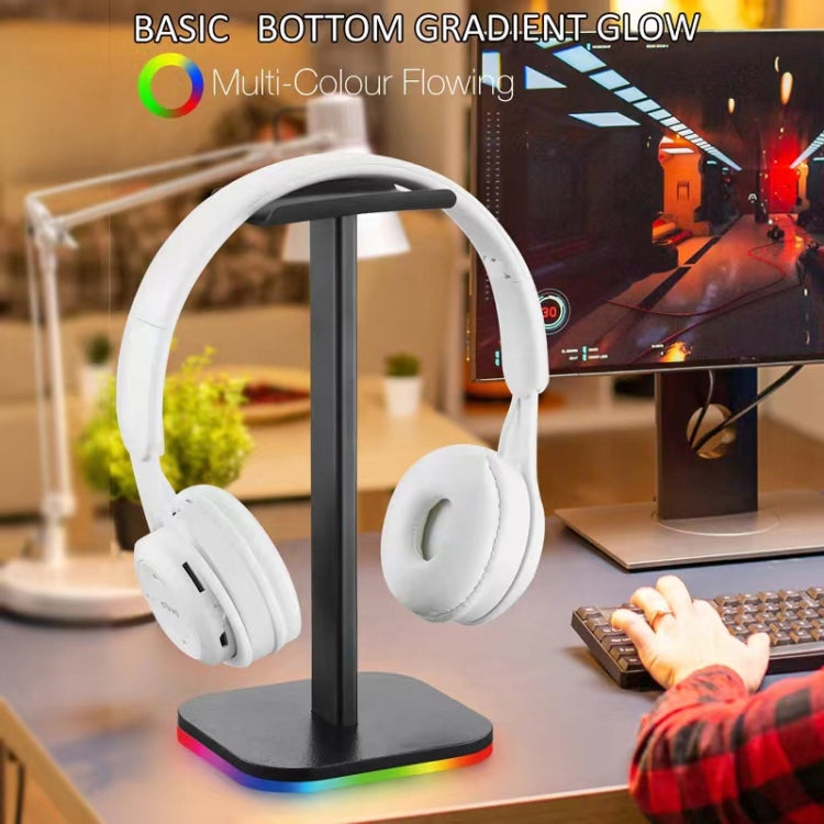 Ajazz Detachable RGB Glowing Game Headset Stand USB Pickup Lamp, Style: