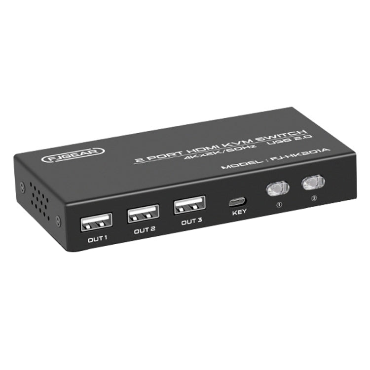 FJGEAR FJ-HK201A 60Hz HD Audio And Video HDMI To KVM Switcher