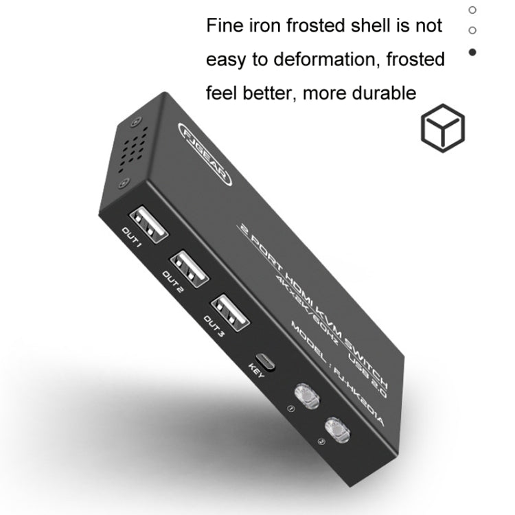 FJGEAR FJ-HK201A 60Hz HD Audio And Video HDMI To KVM Switcher