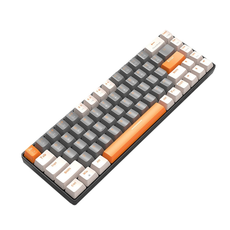 ZIYOU LANG K68 68 Keys Bluetooth Wireless Dual Model Mechanical Keyboard, Style: