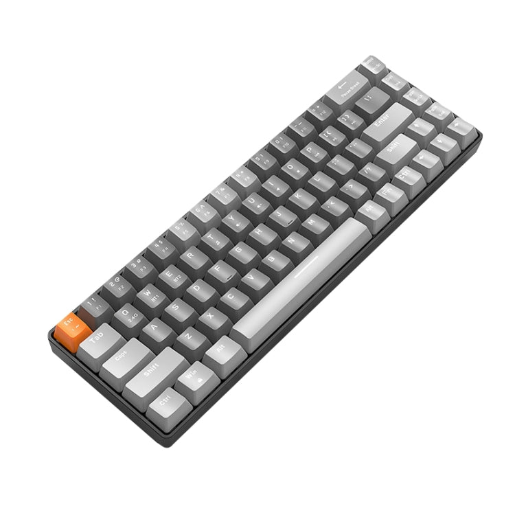 ZIYOU LANG K68 68 Keys Bluetooth Wireless Dual Model Mechanical Keyboard, Style: