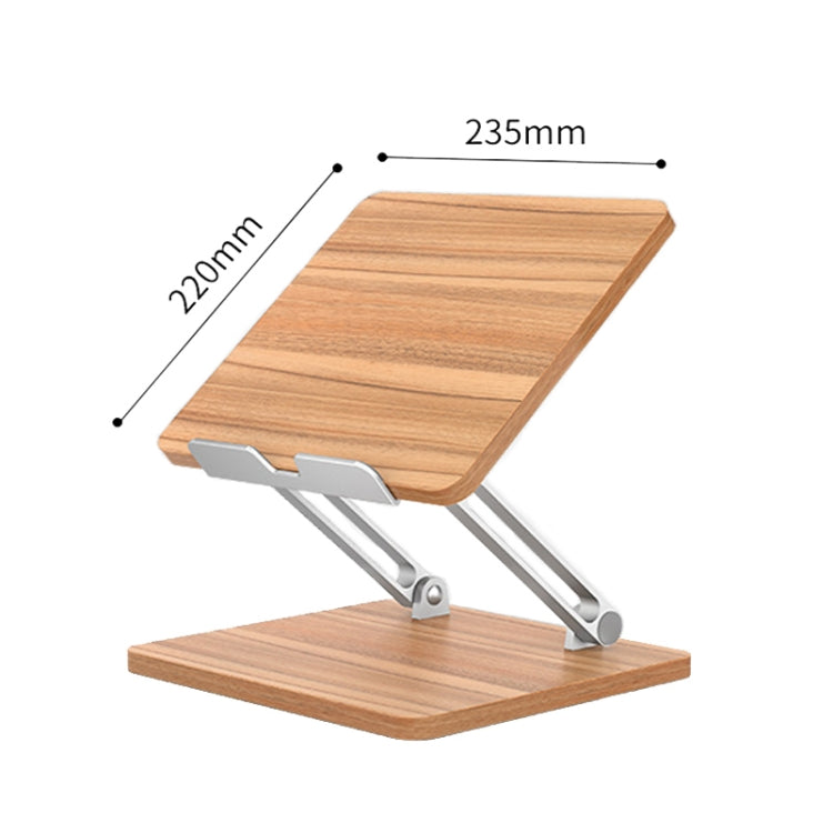 AP-2DP Desktop Liftable Wooden Tablet Laptop Support Stand