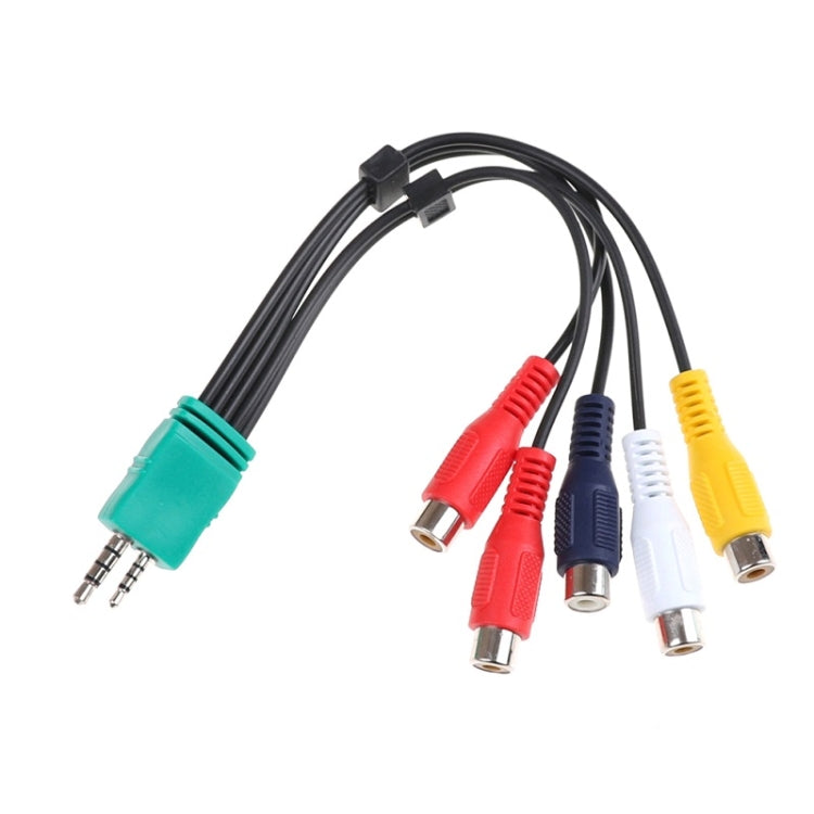 for Samsung 3.5+2.5 to 5RCA Double-head LCD TV AV Cable Component Signal Cable