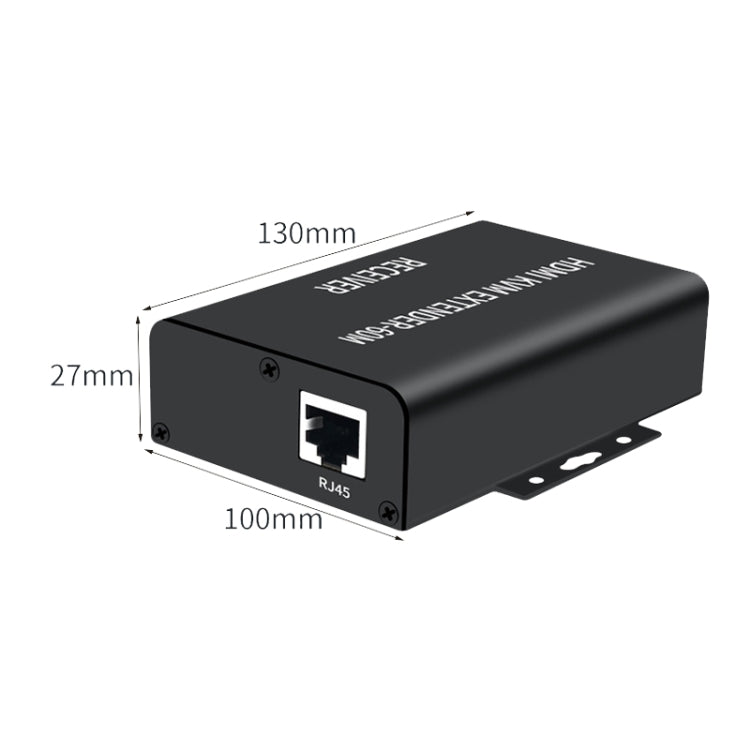 BW-HKE60A HDMI 60m KVM With USB Extender Support POE Single-End Power Supply With US Plug