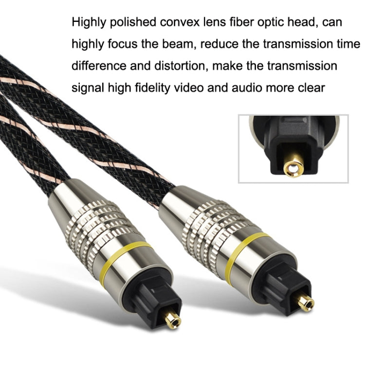 EMK HB/A6.0 SPDIF Interface Digital High-Definition Audio Optical Fiber Cable, Length: