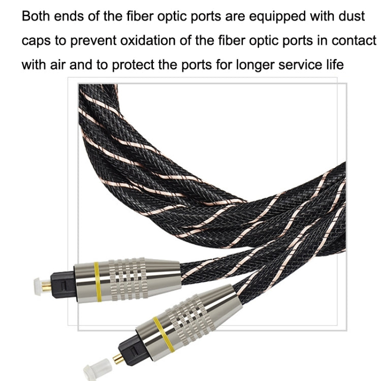 EMK HB/A6.0 SPDIF Interface Digital High-Definition Audio Optical Fiber Cable, Length: