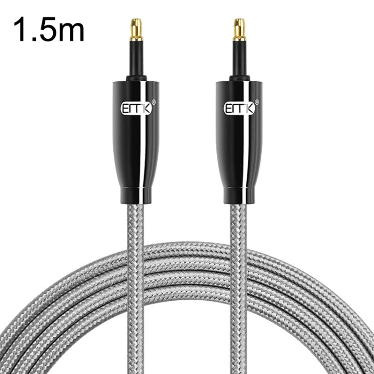 EMK QH4.0 Mini Toslink 3.5mm Interface SPDIF Audio Fiber Optical, Length: