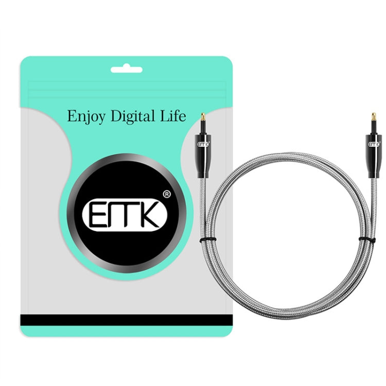 EMK QH4.0 Mini Toslink 3.5mm Interface SPDIF Audio Fiber Optical, Length: