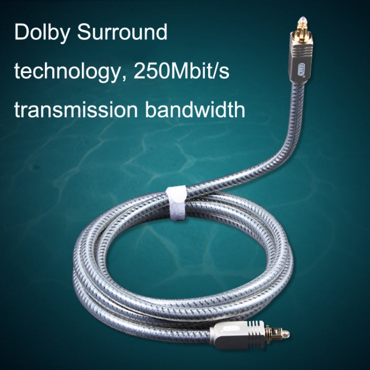 EMK YL/B Audio Digital Optical Fiber Cable Square To Square Audio Connection Cable, Length: