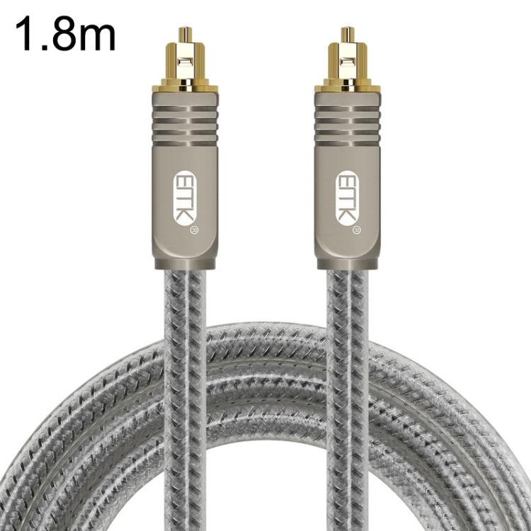 EMK YL/B Audio Digital Optical Fiber Cable Square To Square Audio Connection Cable, Length: