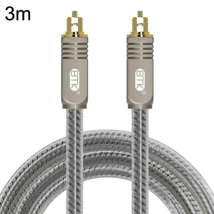 EMK YL/B Audio Digital Optical Fiber Cable Square To Square Audio Connection Cable, Length: