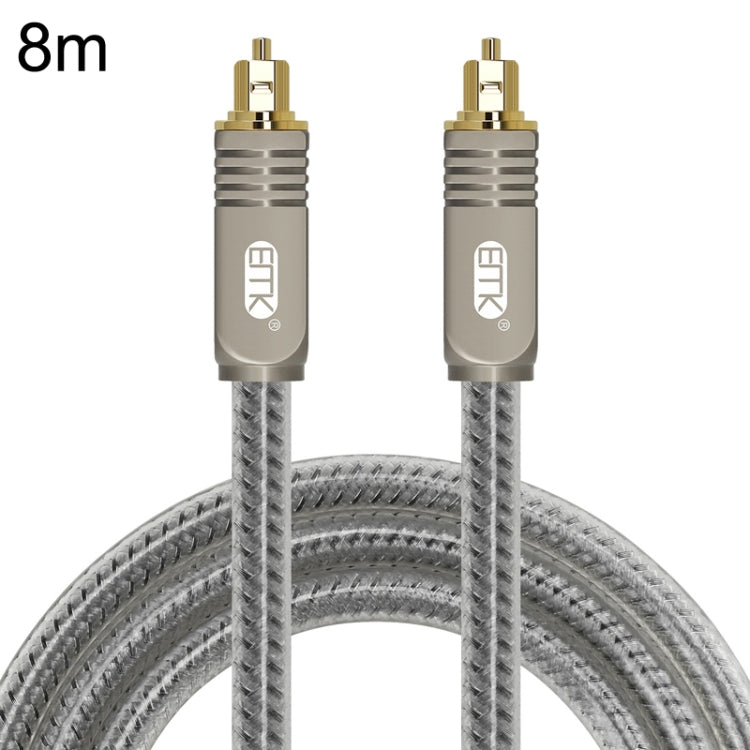 EMK YL/B Audio Digital Optical Fiber Cable Square To Square Audio Connection Cable, Length: