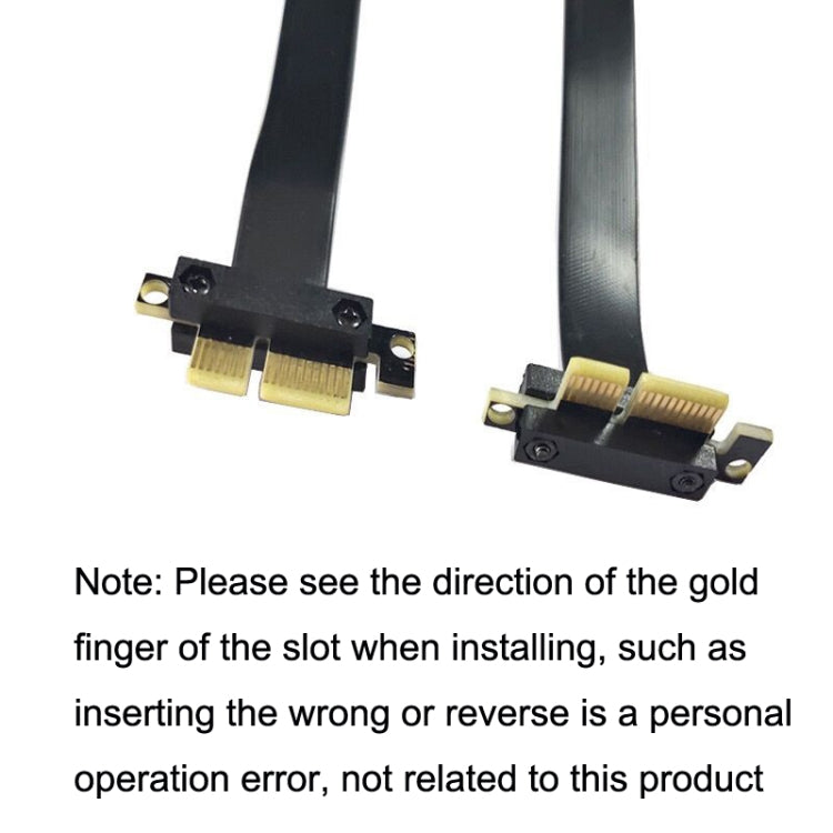 PCI-E 3.0 1X To 1X 90 Degrees Reverse Graphics Card / Wireless Network Card / Conversion Card Extension Cable