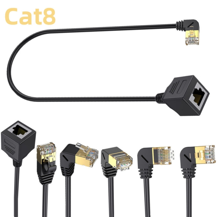 Cat 8 10G Transmission RJ45 Male To Female Computer Network Cable Extension Cable