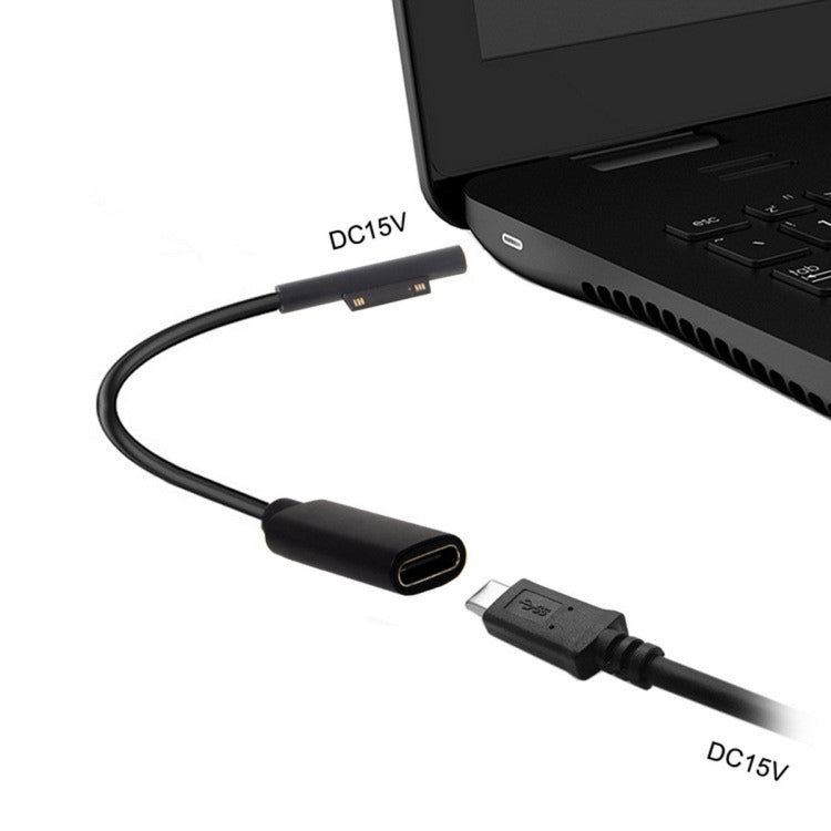 Type-C / USB-C Mother Rotary Seeder Tablet Power Charging Cable For Microsoft Surface Pro 5 / 6