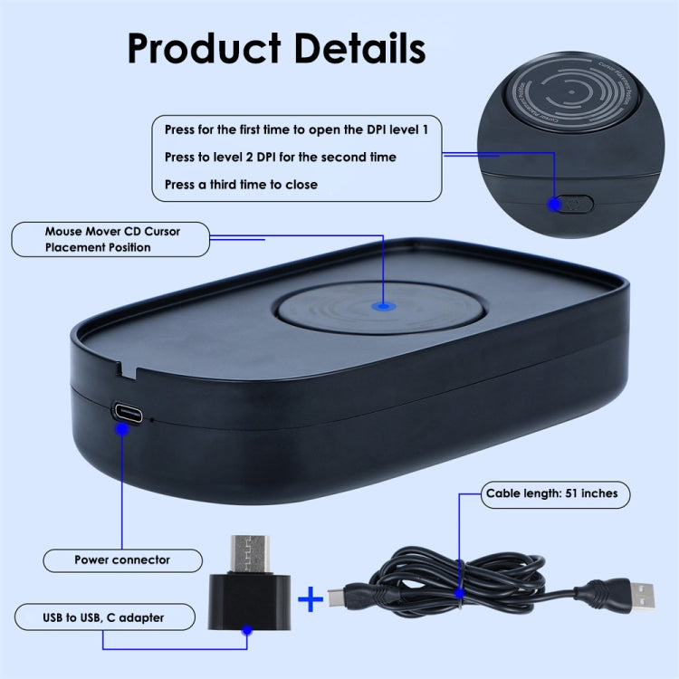 H26 Automatic Movement Virtual Mouse To Prevent Computer Lock Screen