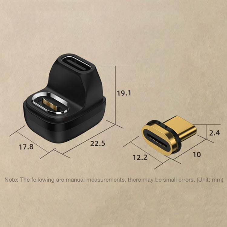 Type-C/USB-C Magnetic Adapter U-shaped Elbow 40GB Converter