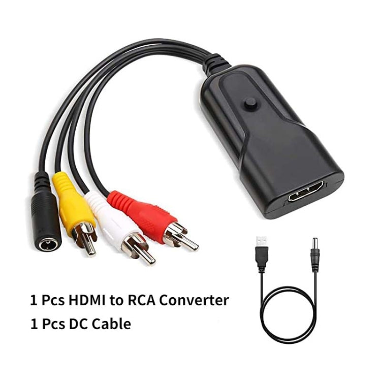 K13W HDMI To AV 1080P HD Converter, Cable Length: 0.5m