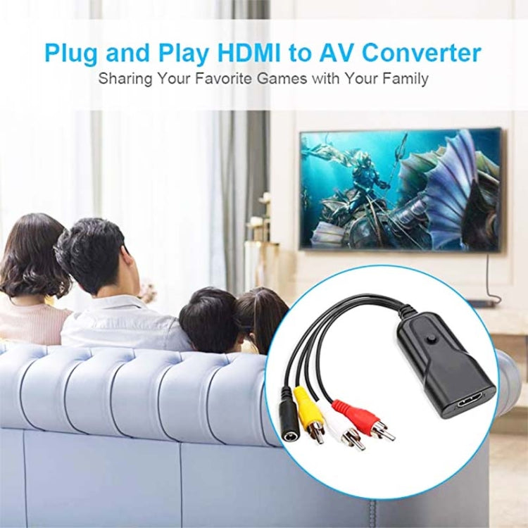 K13W HDMI To AV 1080P HD Converter, Cable Length: 0.5m