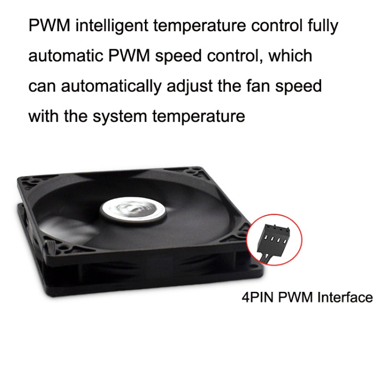 FANNER Ice Soul F10015 Desktop Computer Radiator PWM Intelligent Speed Regulation Ultra-thin Chassis Fan