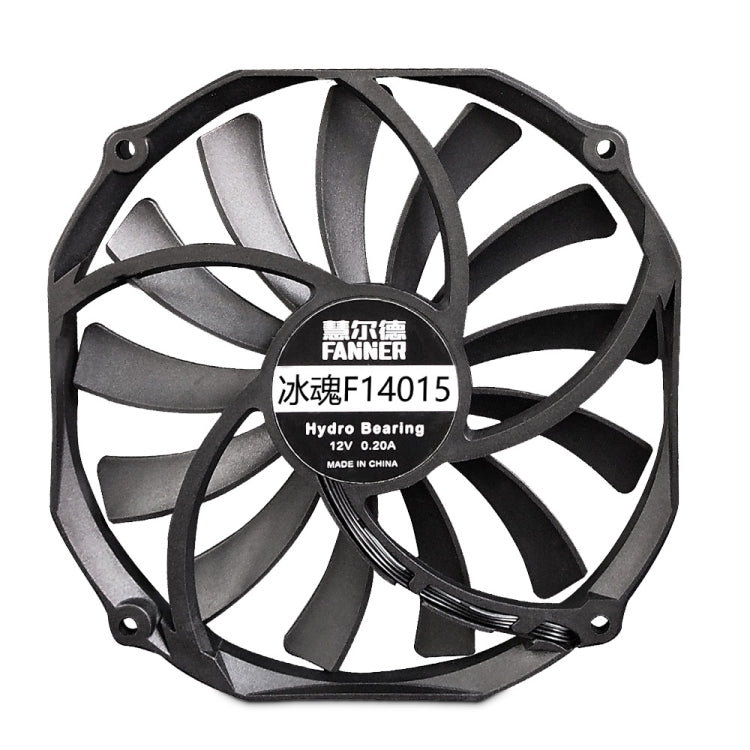 FANNER Ice Soul F14015 4PIN PWM Ultra-thin Chassis Fan Desktop Computer Radiator