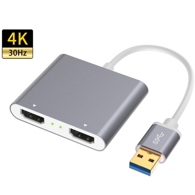 USB 3.0 To Dual HDMI High Definition Converter 4K USB Same Screen Extender