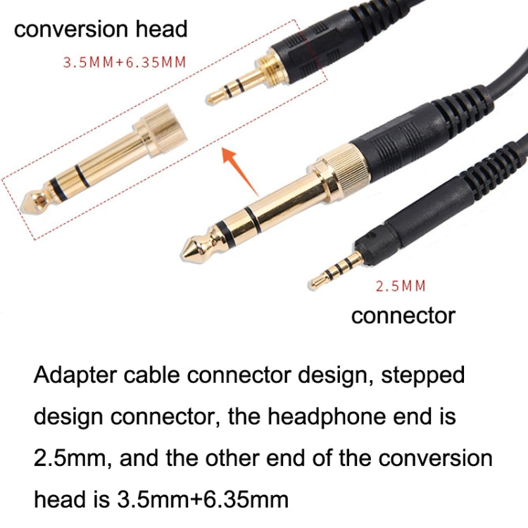 ZS0185 For Sennheiser HD598 / HD558 / HD518 / HD595 Earphone Spring Cable, Cable Length: 1.4m-3m