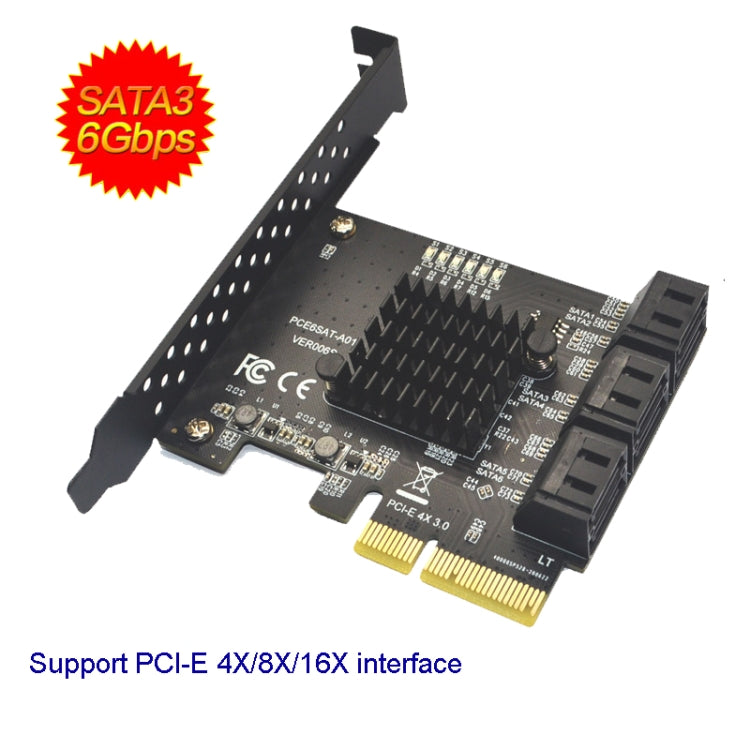 SATA 3.0 Adapter Expansion Card ASMedia ASM1166 Converter