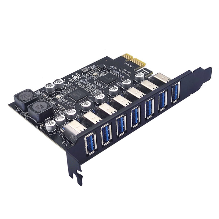 PCE7USB-R05  PCI-E To USB 3.2 GEN1 7-Port 19PIN Expansion Card Super Speed 5Gbps