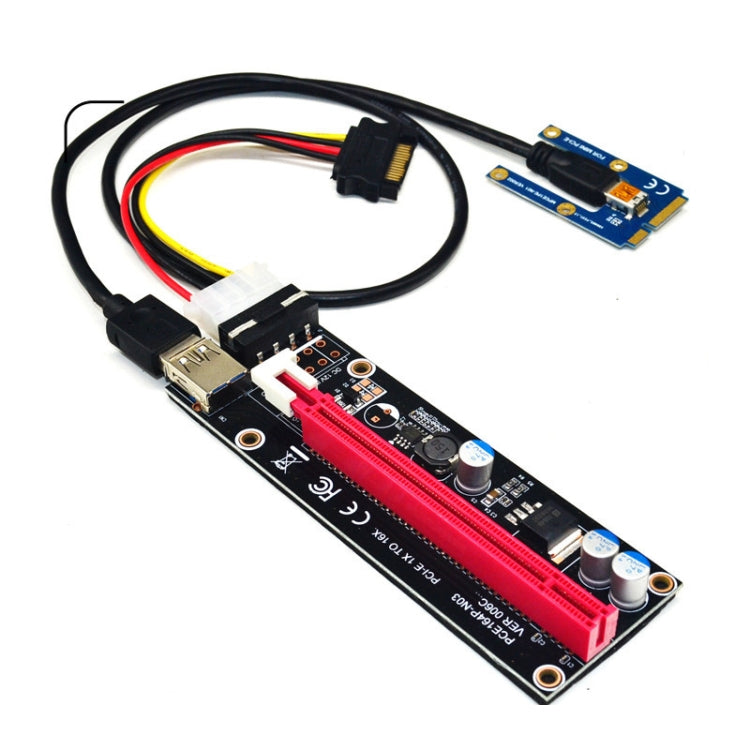 PCE164P-N03 VER006C Mini PCI-E 1X To 16X Riser For Laptop External Image Card