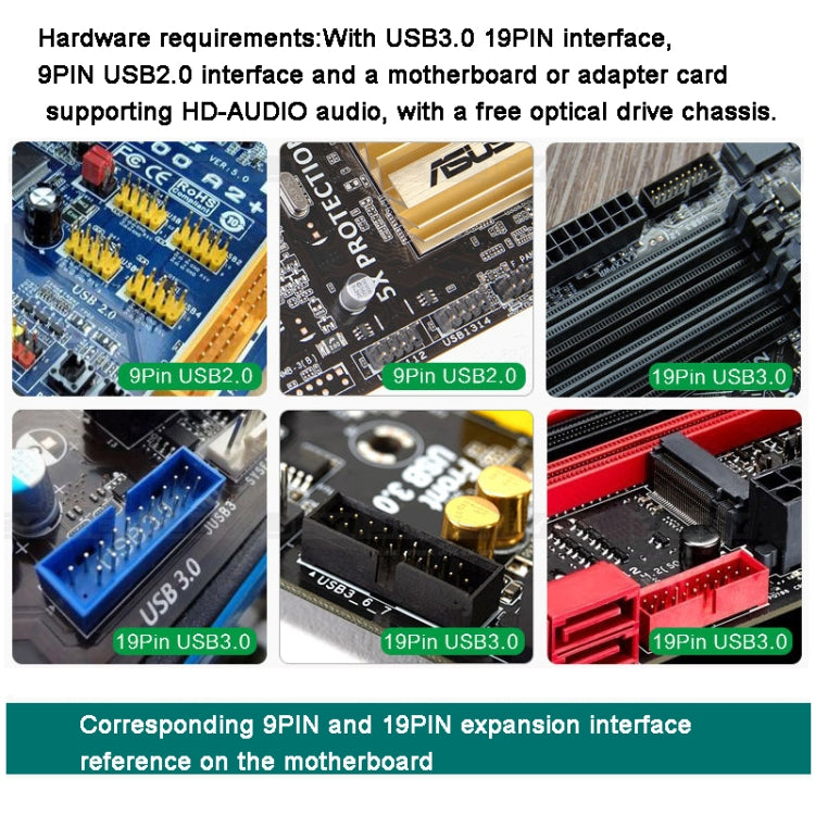 Desktop PC Case Internal Front Panel