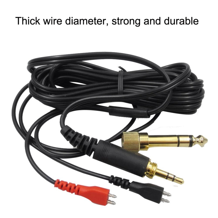 For Sennheiser HD25 / HD560 / HD540 / HD480 / HD430 / HD250 Headset Audio Cable