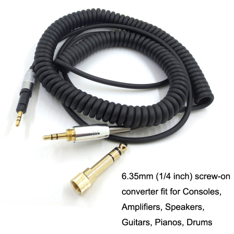 For ATH-M50X / M40X / M70X Spring Headset Audio Cable AUX 2.5mm Head